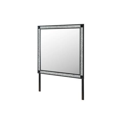 Front. Global Furniture USA - Soleil Charcoal Mirror - Charcoal.