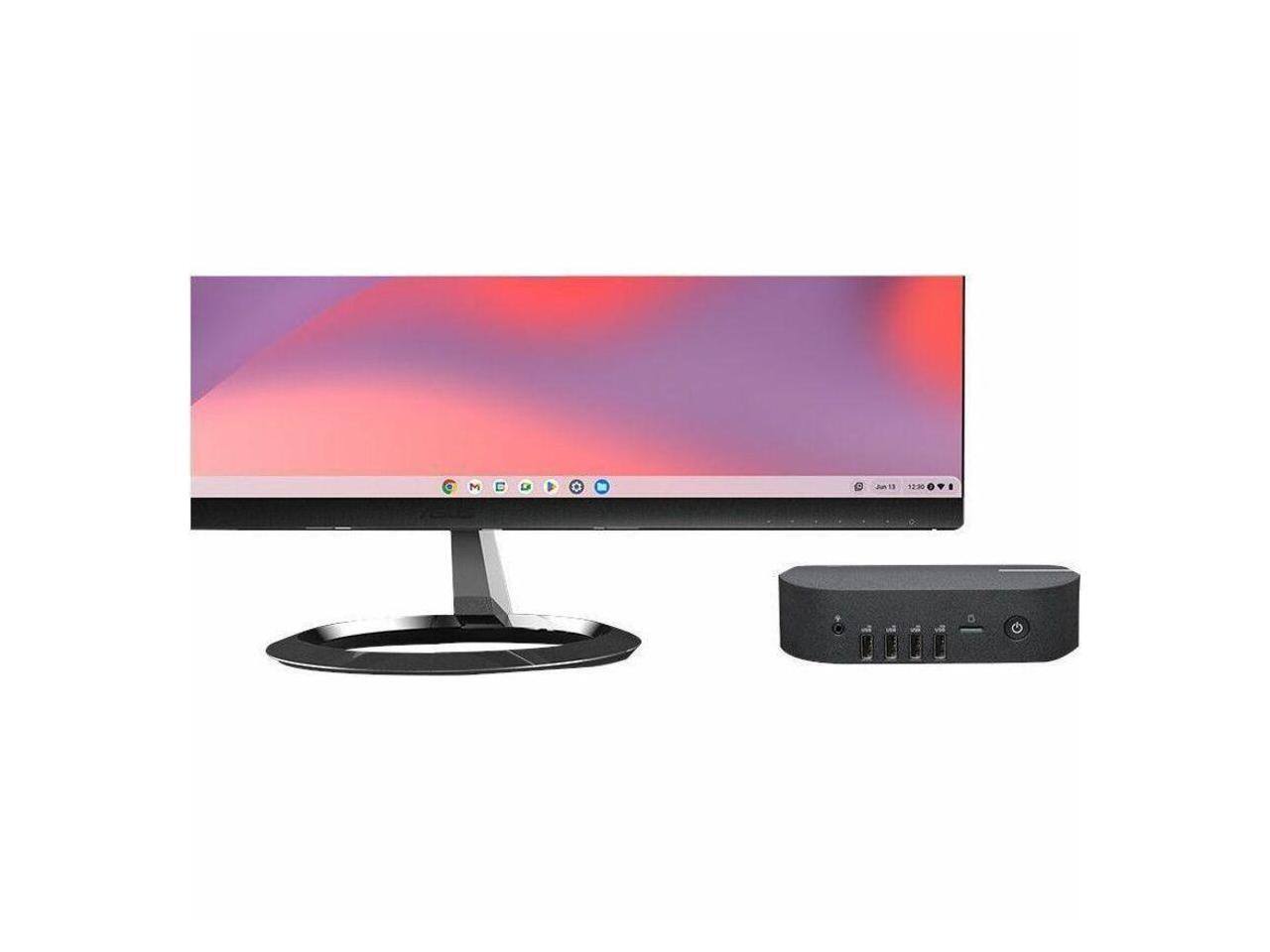 Alt View 3. ASUS - Asus Chromebox 5a - Intel Celeron 7305 - 8GB - 128GB SSD - Mini PC - Eco Black - ChromeOS - Black.