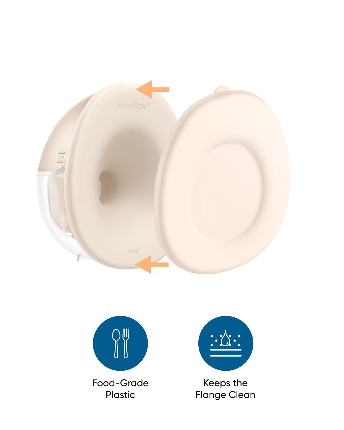 HeatFlow UUU 24MM Food-Grade Plastic Keeps the Flange Clean