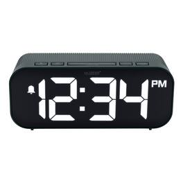 La Crosse Technology - Insta-Set Digital LED Alarm Clock with Bluetooth Technology - Dark Green