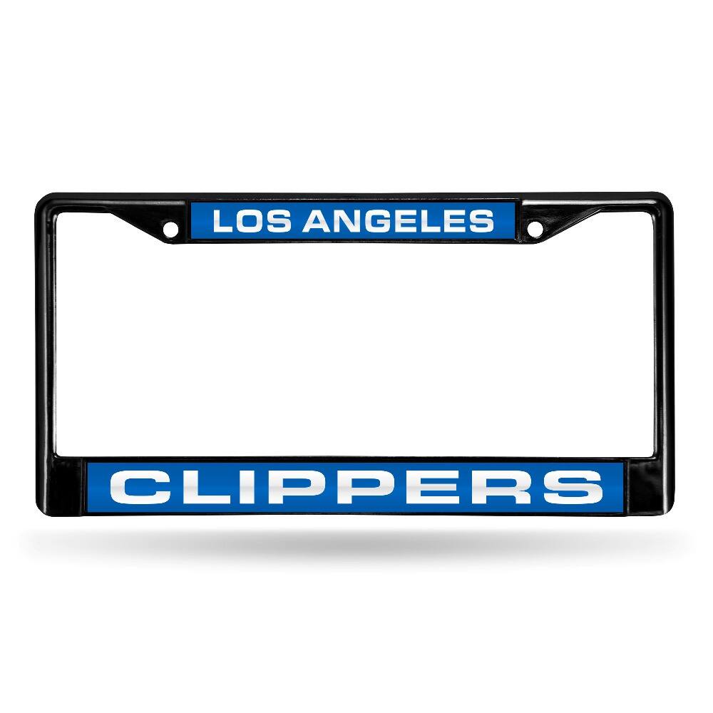 Los Angeles Basketball Clipper's Black Metal License Plate Frame Holder