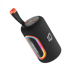 Front. RadioShack - RadioShack IPX5 Waterproof Wireless Speaker with RGB Lights and FM Radio 4001779 - Black.