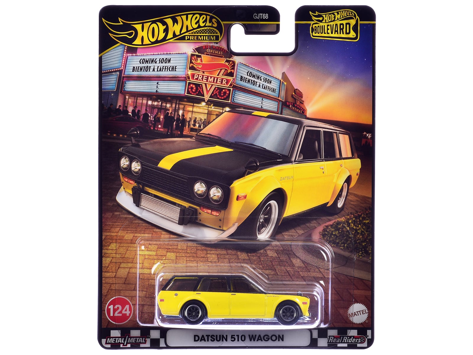 "Datsun 510 Wagon Yellow and Black ""Boulevard"" Series Diecast Model Car by Hot Wheels" price history on PriceWatchPro