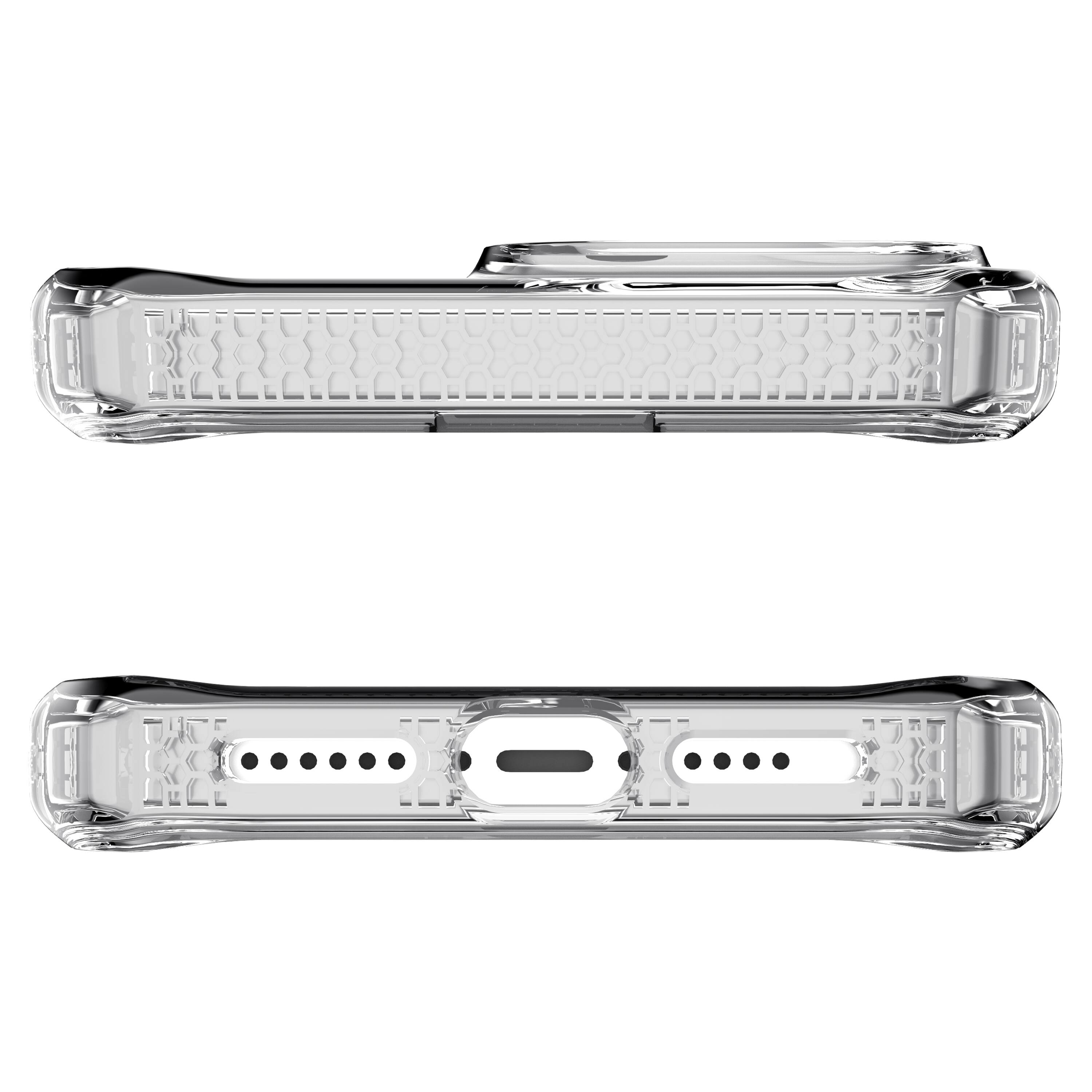 Left. Itskins - Hybrid R Clear MagSafe Case for Apple iPhone 14 Plus.