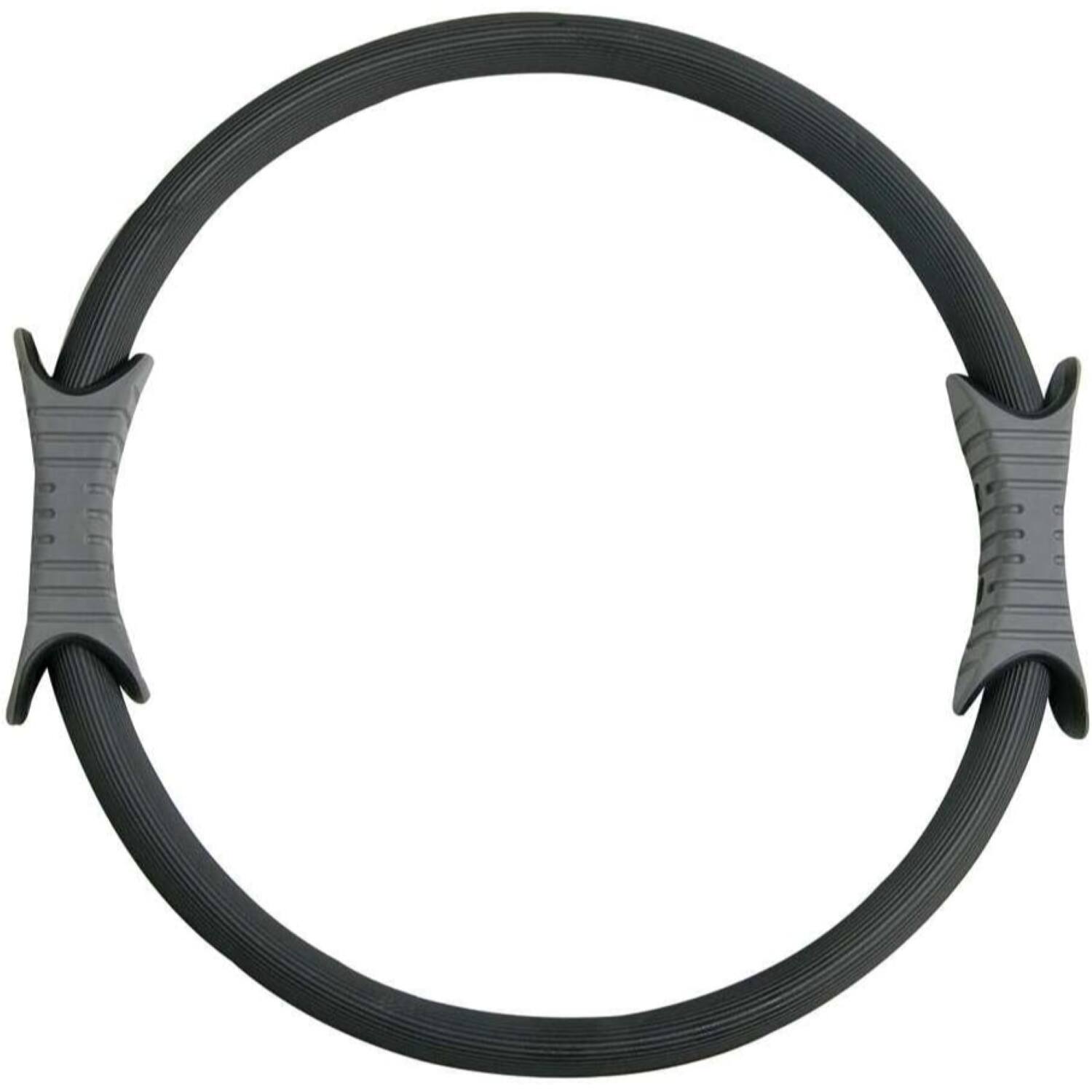 Alt View 1. Power Systems - 15" Pilates Ring (Moderate Resistance), Exercise Ring with Foam Cover & 2 Molded Handles - Gray.