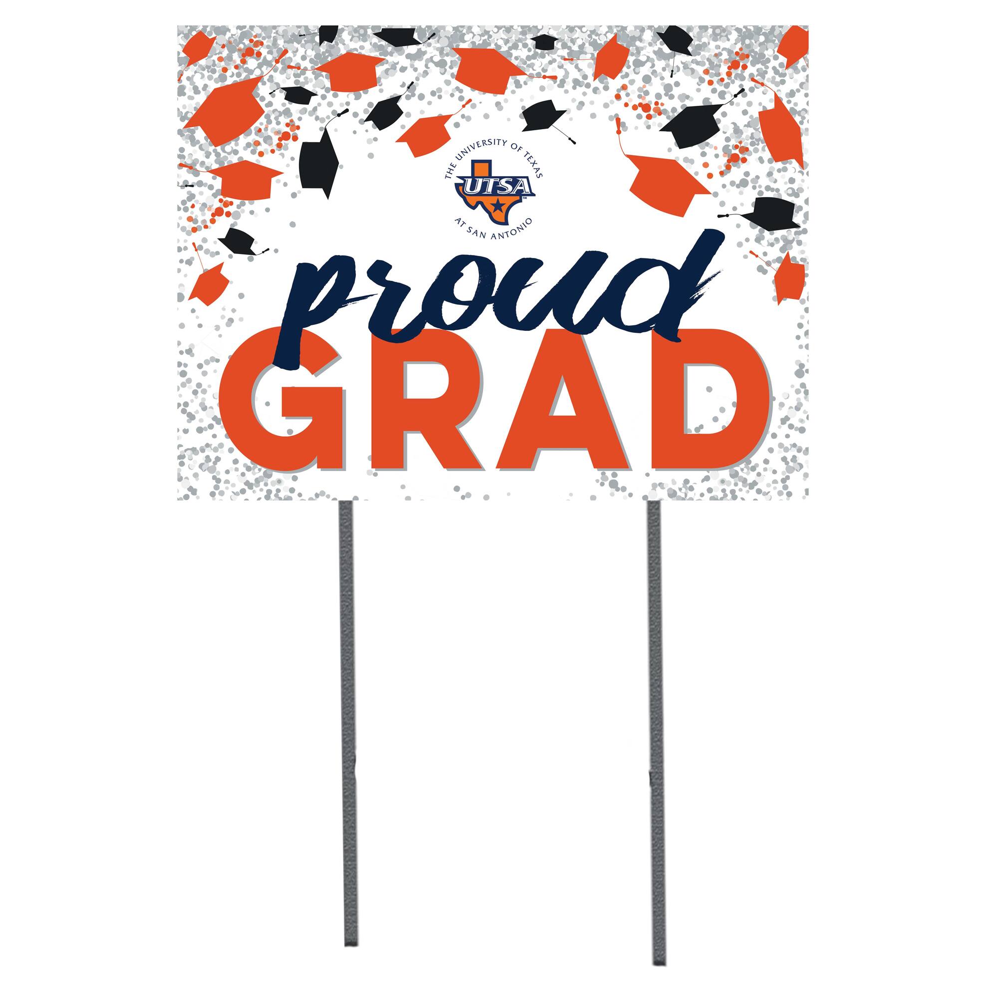 UTSA Roadrunners 18'' x 24'' Grad Yard Sign