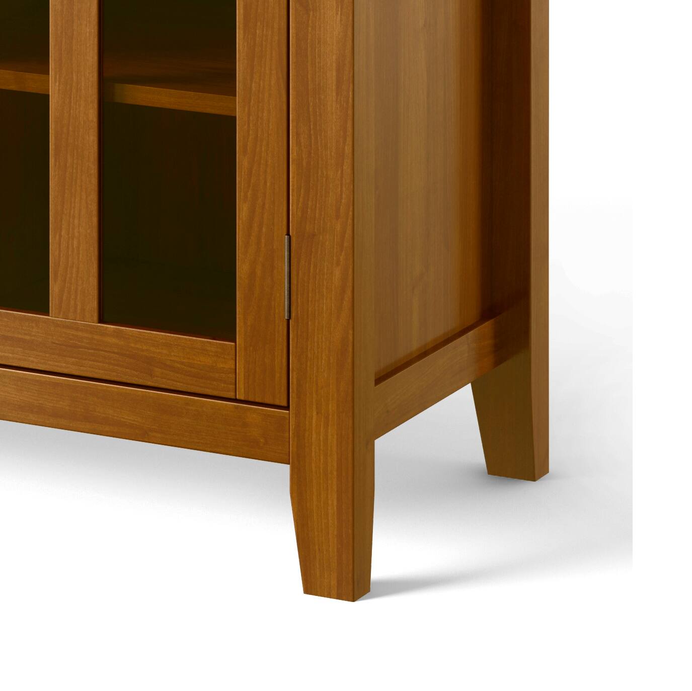 Alt View 2. Simpli Home - Artisan SOLID WOOD Tall TV Media Stand in Honey Brown For TVs up to 60 inches - Honey Brown.