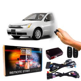 MPC - 4-Button Extended Range Remote Start Kit For 2010-2011 Ford Focus - T-Harness - Black