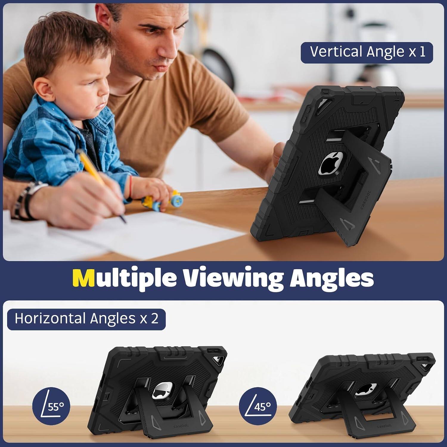 Vertical Angle x 1  
Multiple Viewing Angles  
Horizontal Angles x 2  
55°  
45°