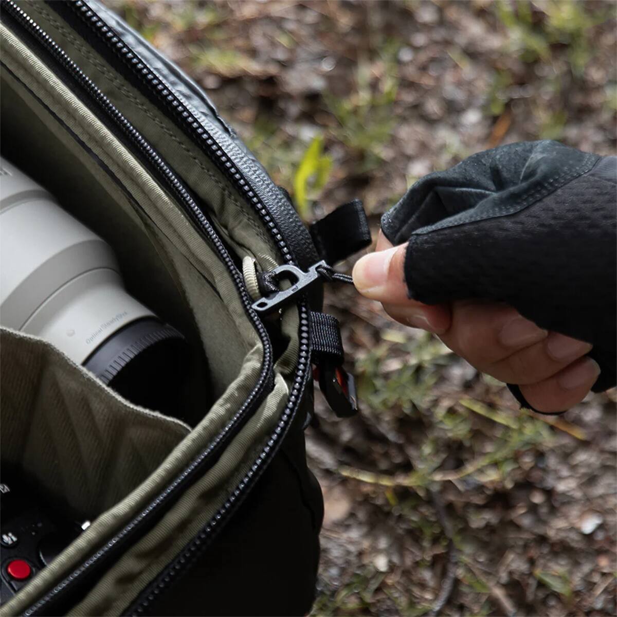 Alt View 7. PGYTECH - PGYTECH OnePro Flex 40L Backpack with Medium Camera Insert, Space Black.