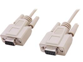 Cables to Go - C2G 03044 DB9 F/F Serial RS232 Null Modem Cable, Beige (6 Feet, 1.82 Meters)