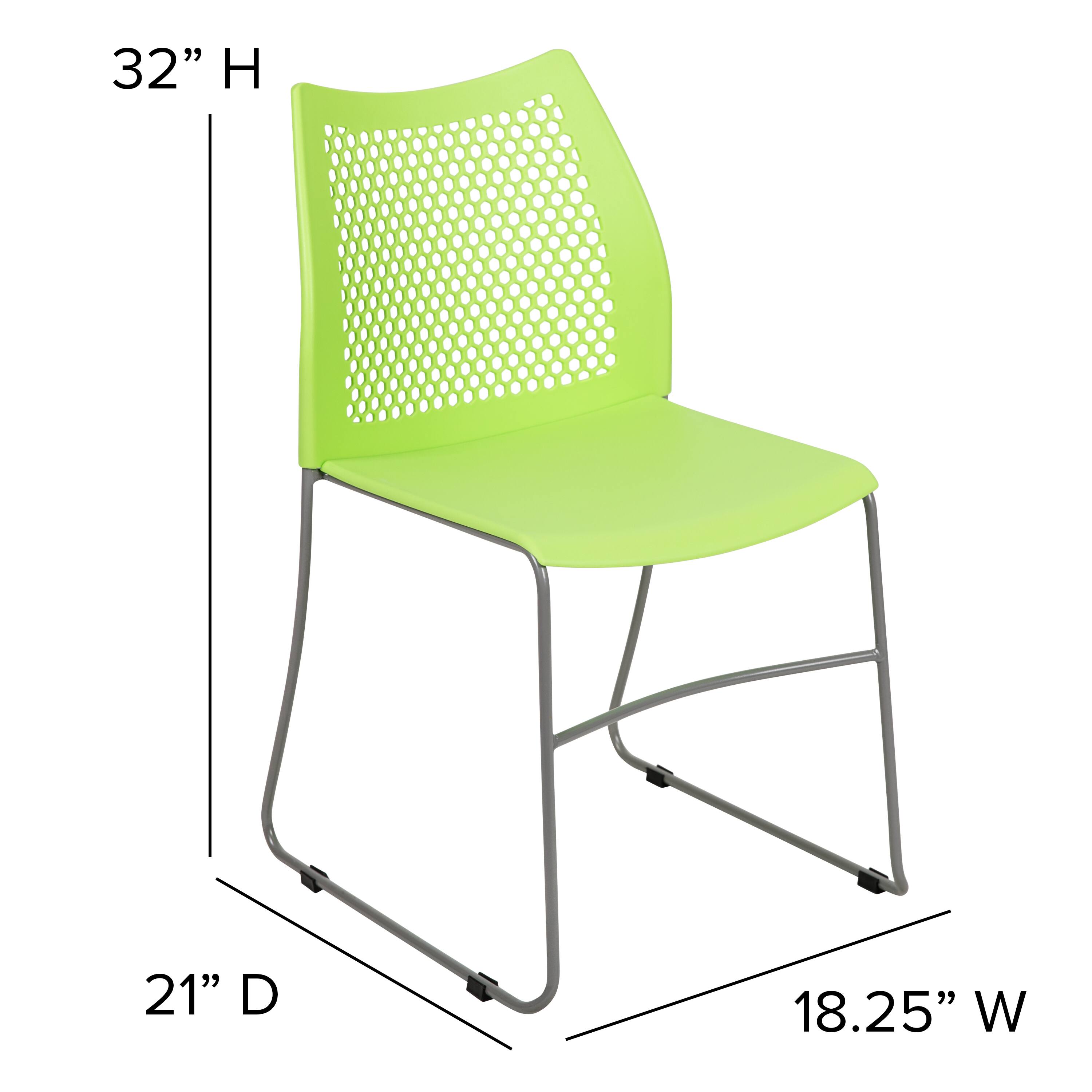 32" H  
21" D  
18.25" W