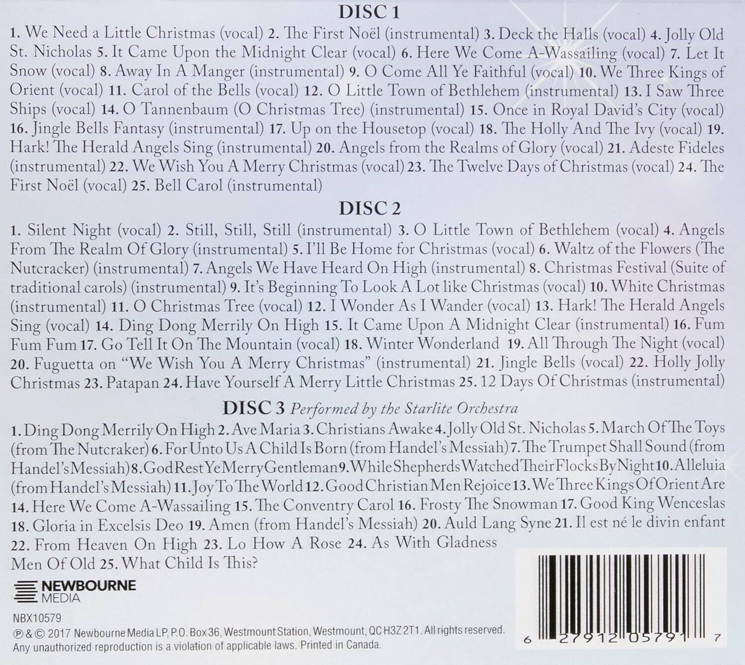 Starlight Orchestra - 75 Christmas Favorites (Various Artists)   - COMPACT DISCS [CD]