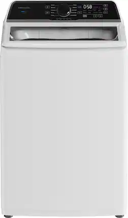 The text on the image reads "Frigidaire Mariel - DI1 Normal Delicates - Rewata - 0:58 ooDen - Beoding Twist - - - - - & Spin - - - Smooth - i Cad : - - - Callers Clear musher - s : : - - p t uon Ce."