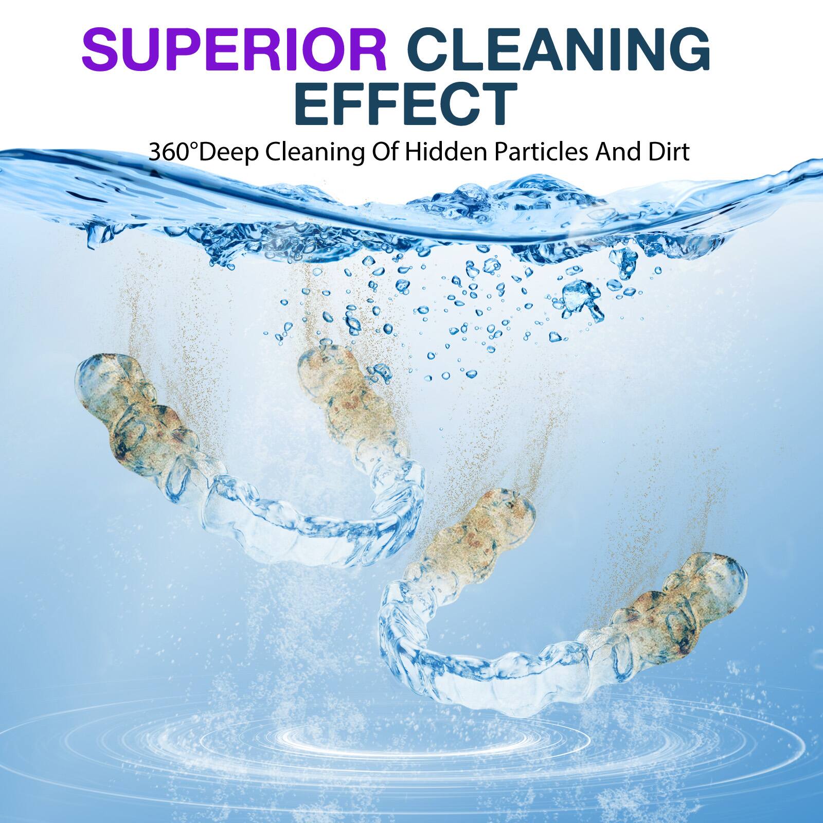 SUPERIOR CLEANING EFFECT  
360° Deep Cleaning Of Hidden Particles And Dirt