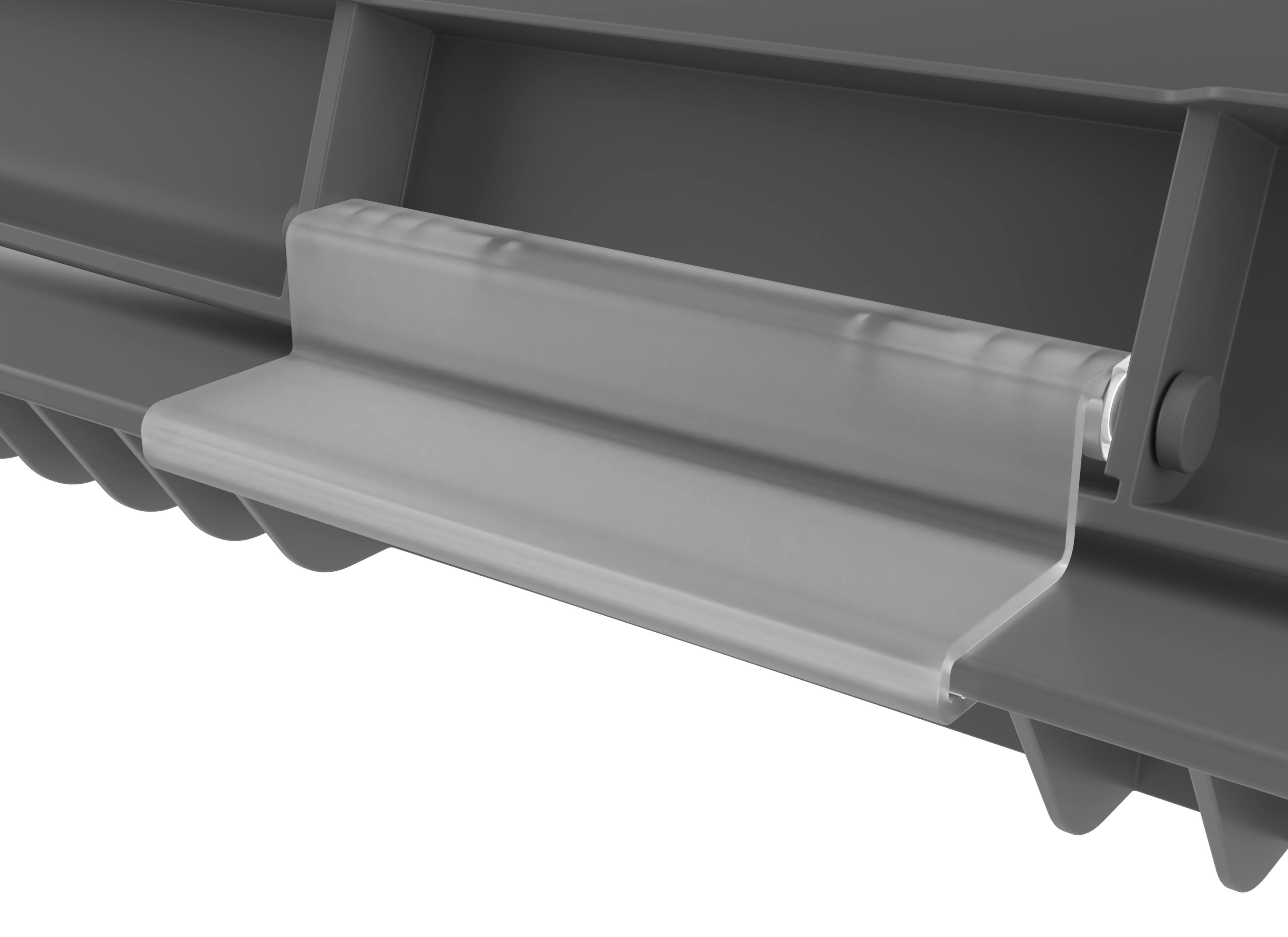Alt View 5. Rev-A-Shelf - Rev-A-Shelf 32 qt. Trash Can Replacement Lid, Gray (Lid Only), RV-32-LID-14-1-40 - Gray.