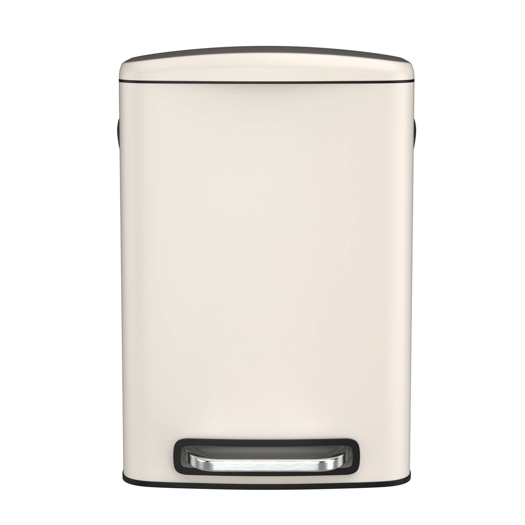 Alt View 7. GOODSILO - 13 Gallon Kitchen Foot Pedal Trash Can - Stainless Steel Rectangular Bin with 30 Bags - White.