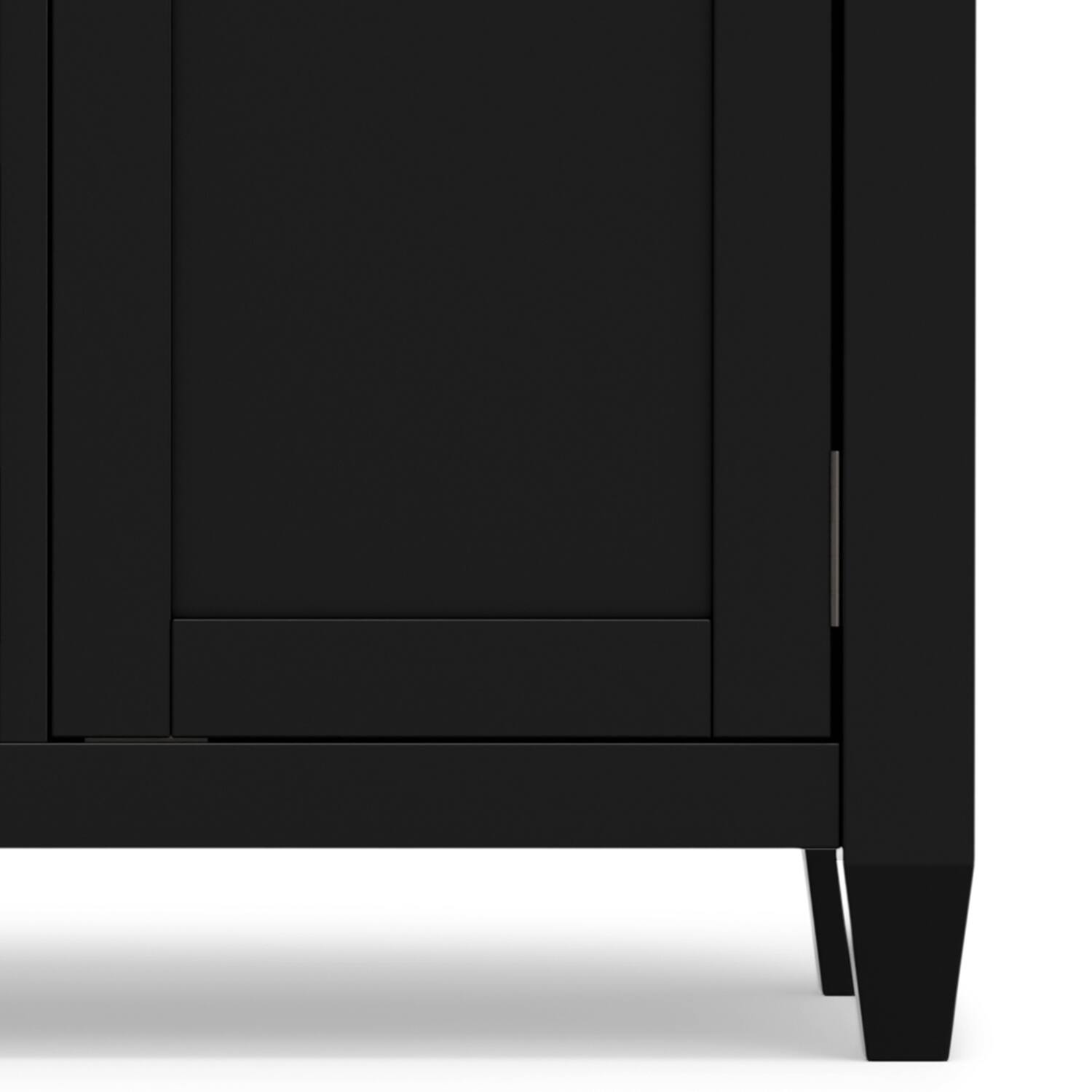 Alt View 4. Simpli Home - Carlton TV Media Stand - Black.