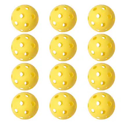 Front. GSE Games & Sports Expert - 12-Pack Plastic Practice Baseballs, Training Baseballs for All Skill Levels.(Yellow) - YELLOW.