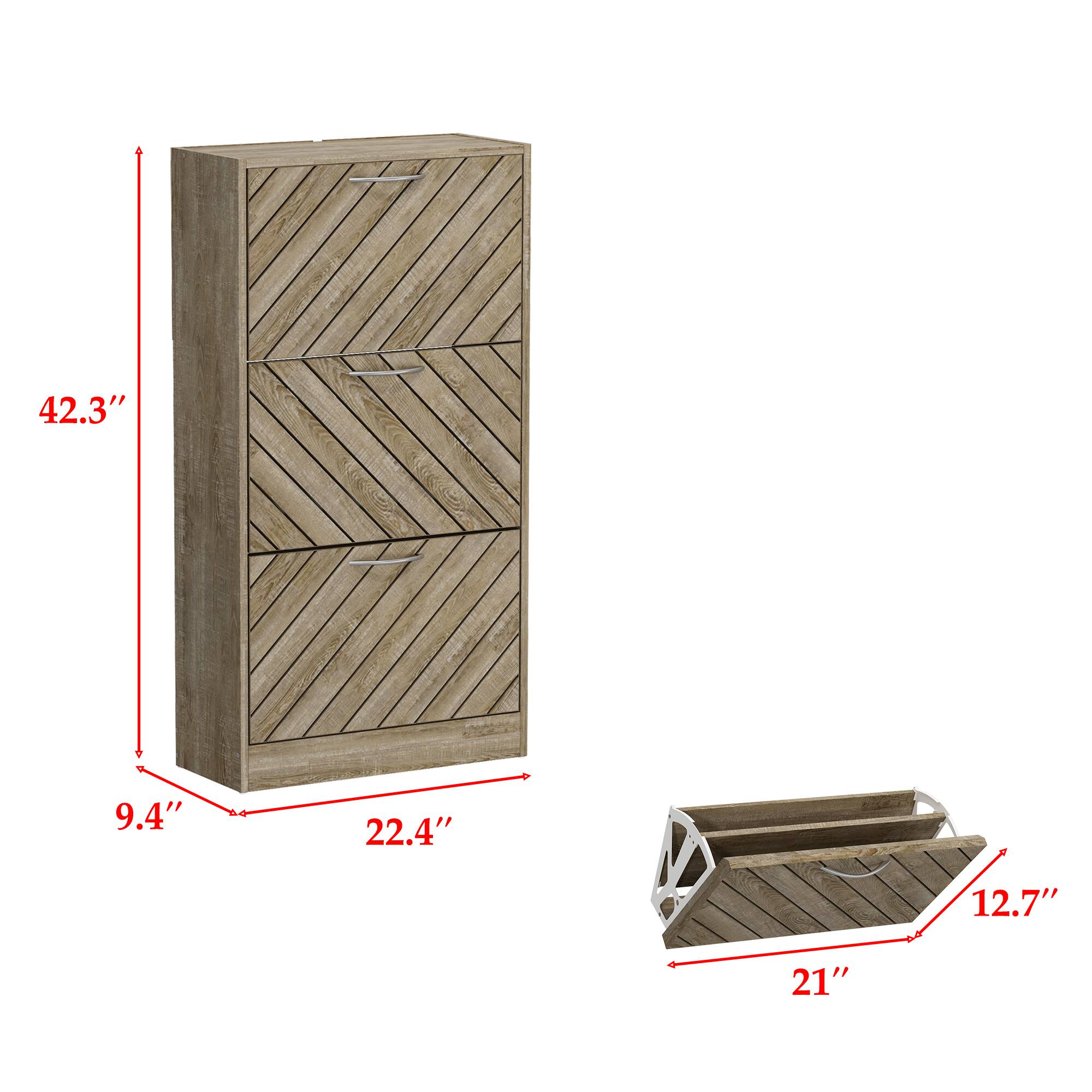 42.3", 22.4", 9.4", 12.7", 21"