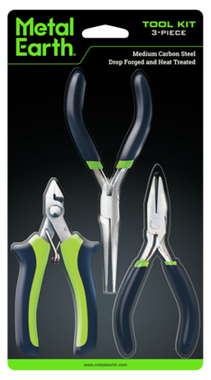Metal Earth - 3-Piece Tool Set - Silver