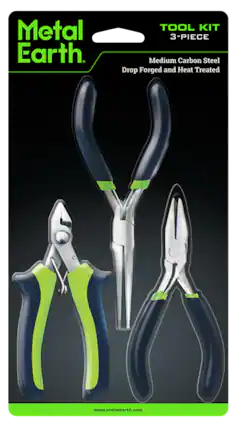 Metal Earth
TOOL KIT 3-PIECE
Medium Carbon Steel Drop Forged and Heat Treated
www.metalearth.com