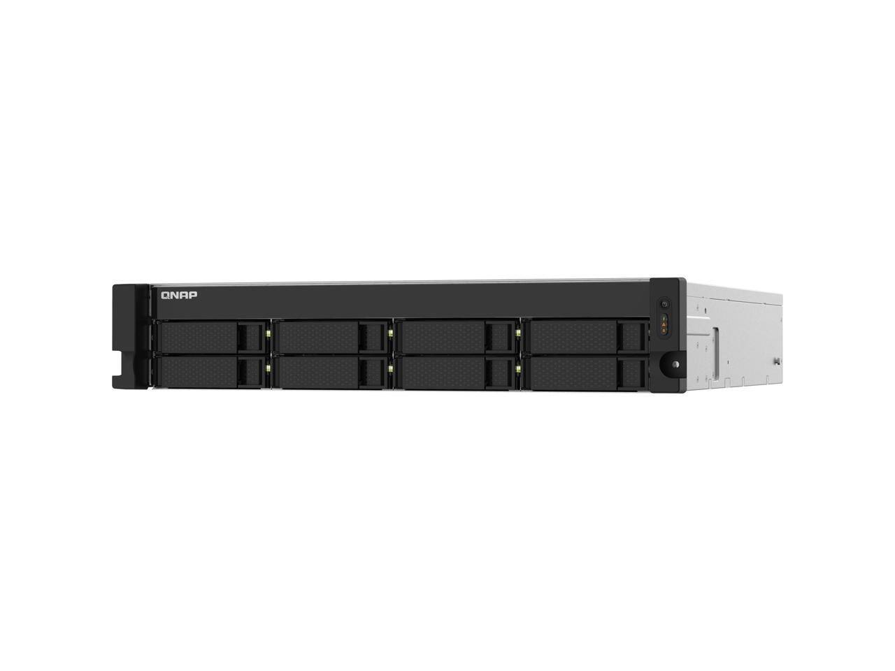 Alt View 3. QNAP - TS-832PXU-4G-US QNAP 2U 8-Bay ARM-based 2.5G &10G NAS.