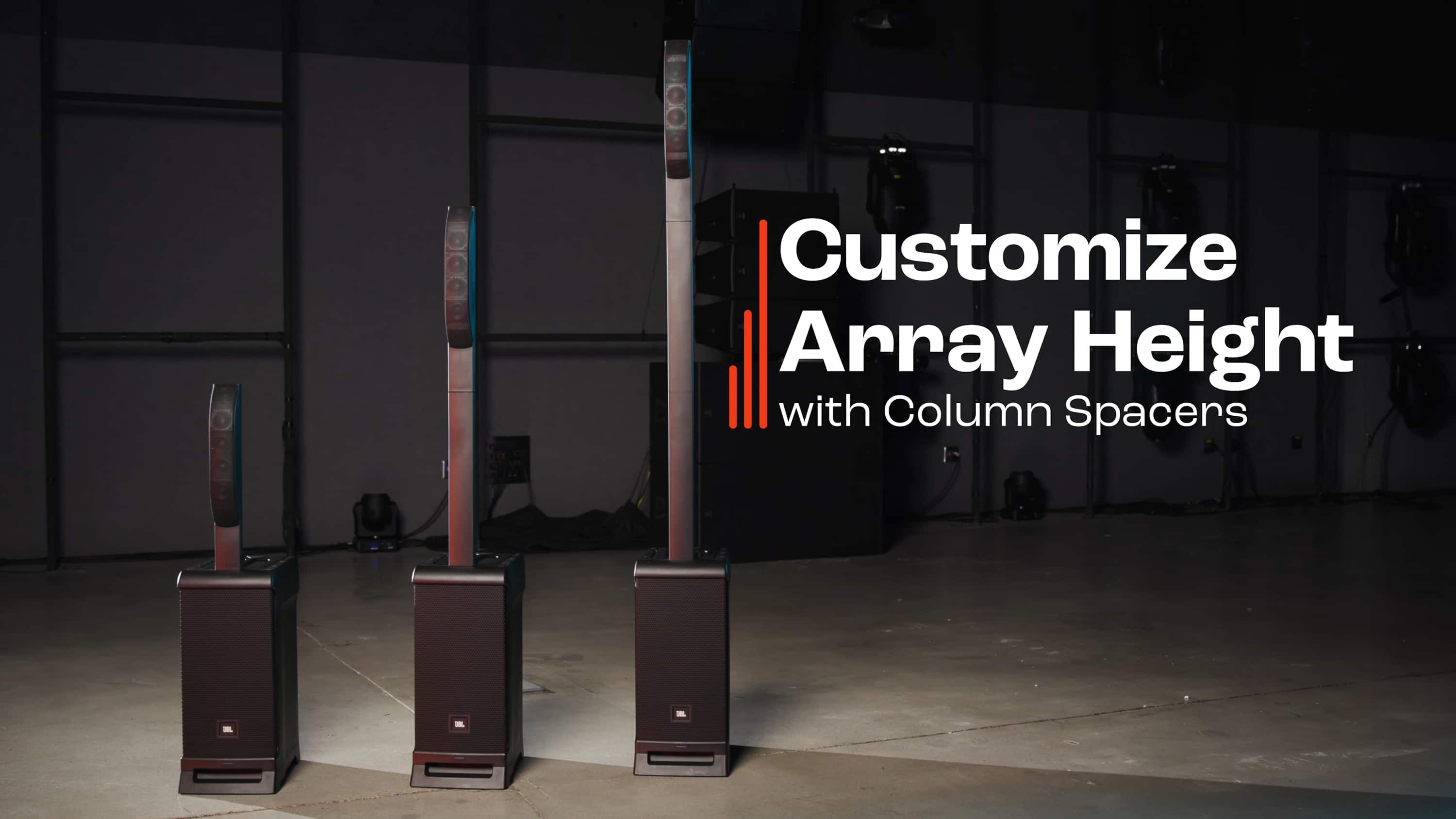 Customize Array Height with Column Spacers