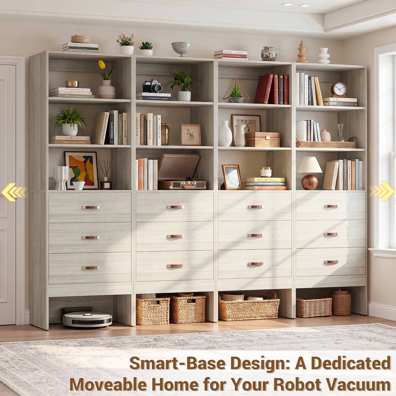 Smart-Base Design: A Dedicated Moveable Home for Your Robot Vacuum