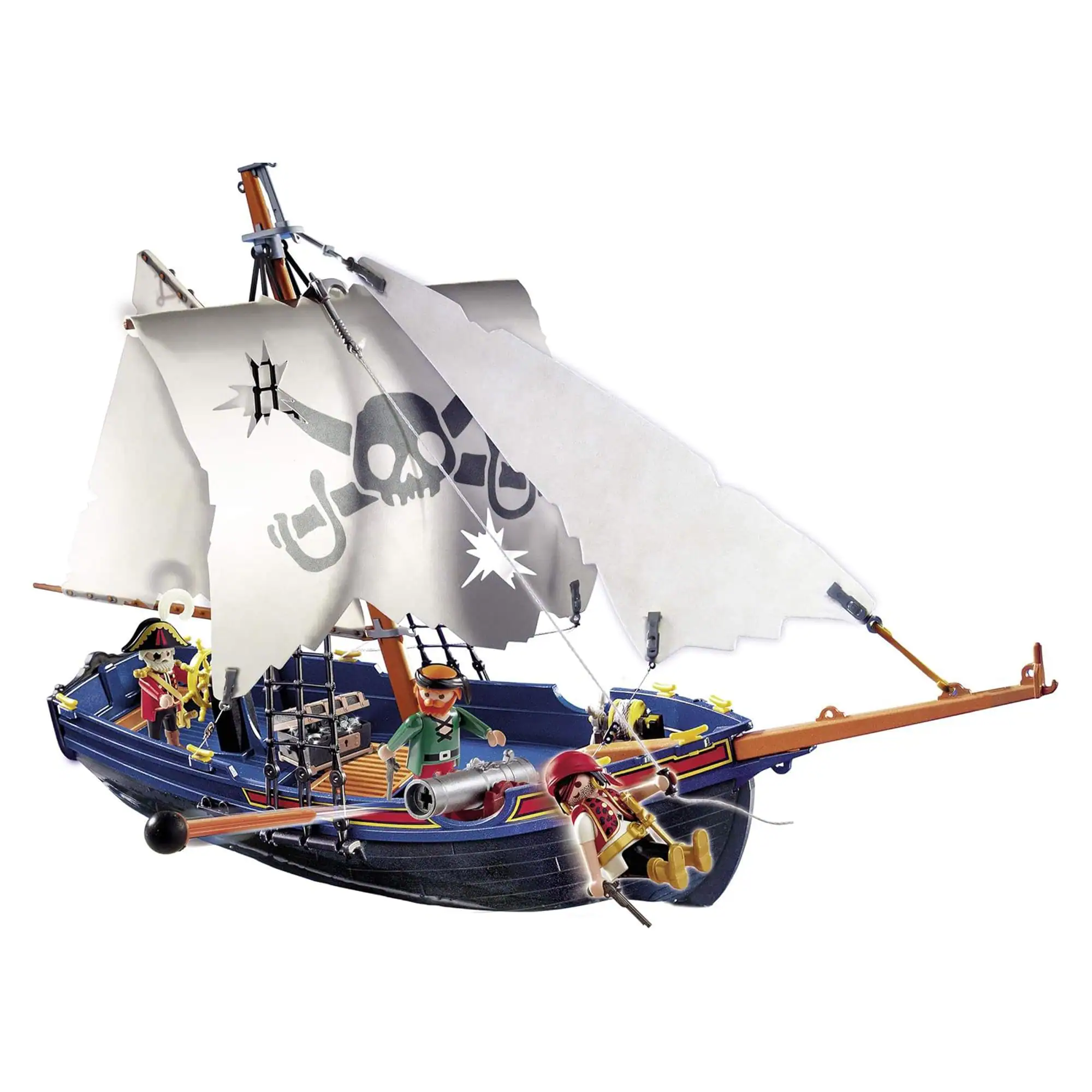 Alt View 1. Playmobil - Playmobil 5810 Pirate Ship 84 Piece Building Set - Multi.