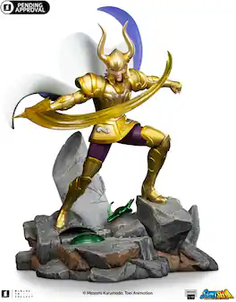 Iron Studios - Saint Seiya - Art Scale 1/10 - Capricorn Shura Statue - COLLECTIBLES - Multicolor