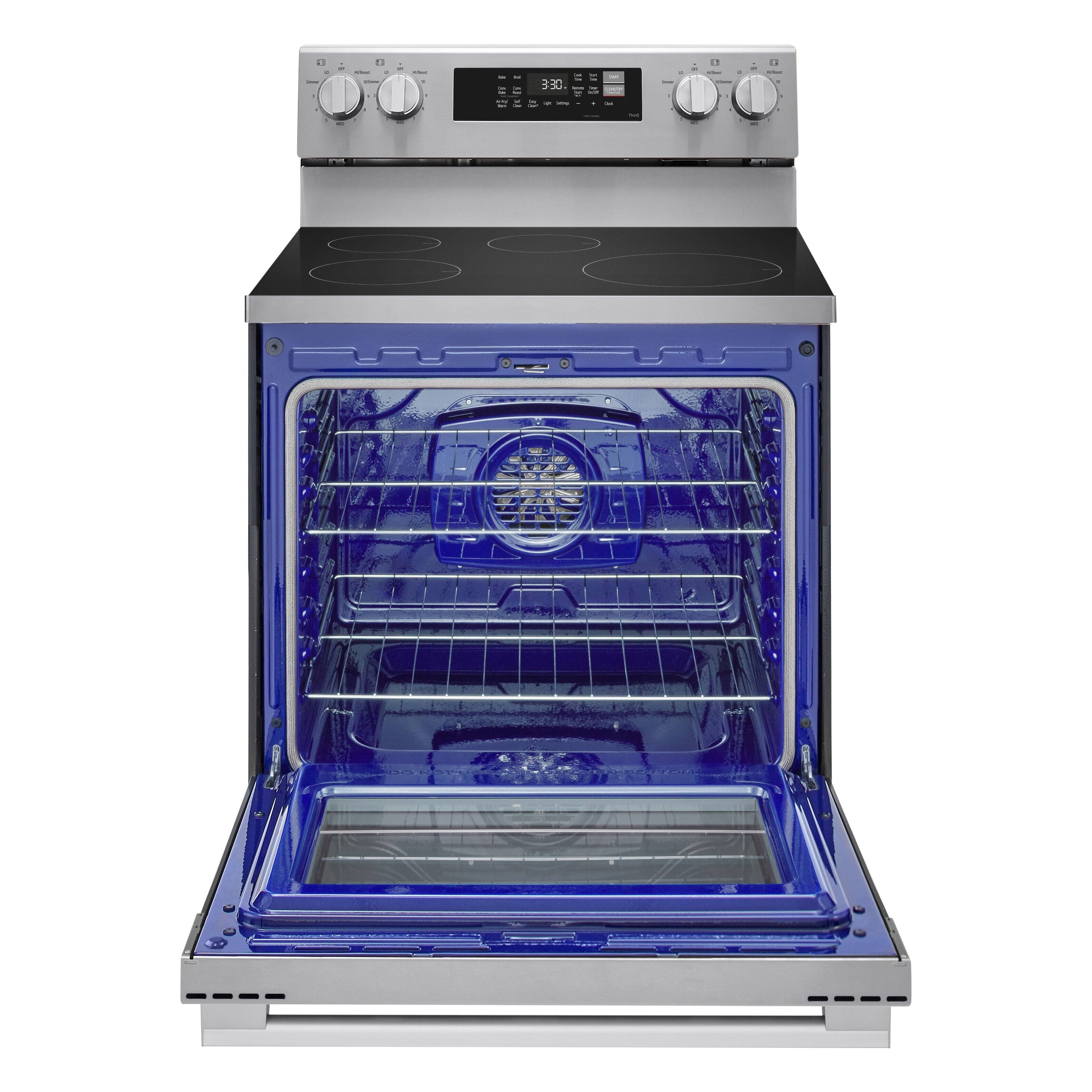 Alt View 8. LG - 6.3 Cu. Ft. Freestanding Electric Induction True Convection Smart Range with Air Fry and EasyClean - Stainless Steel.