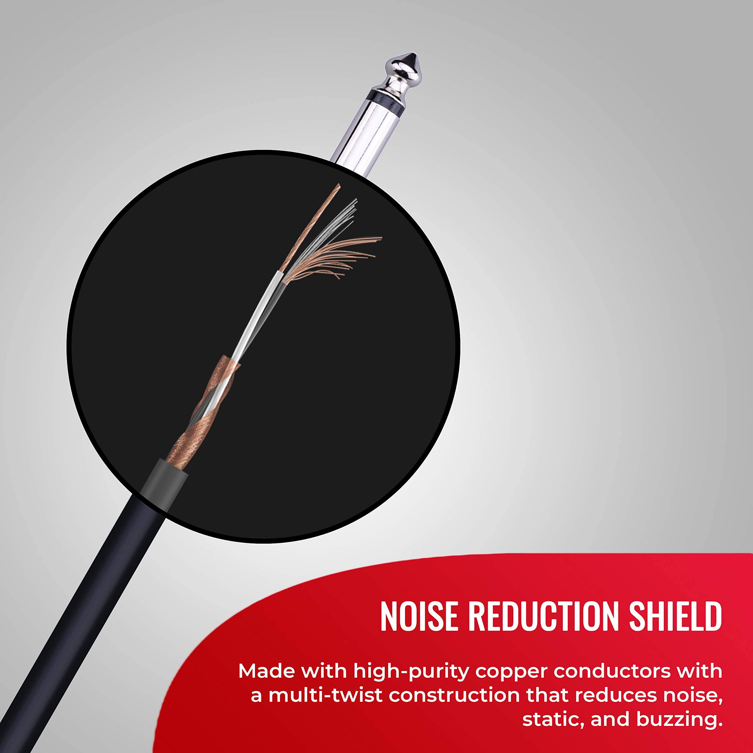 NOISE REDUCTION SHIELD

Made with high-purity copper conductors with a multi-twist construction that reduces noise, static, and buzzing.