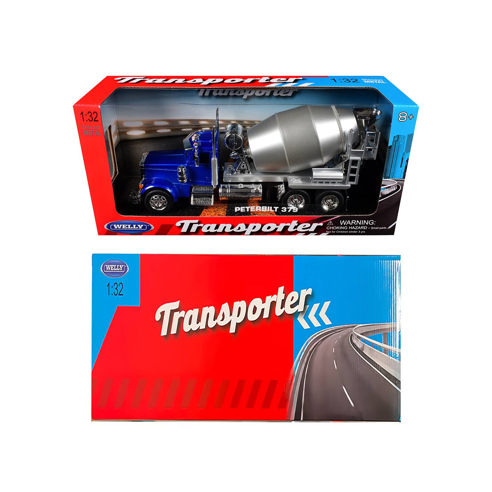 Transporter T:2 PETEL Transporter 1:32 Diecast METAL 8+ + PETERBILT 379  
WARNING: WELLY Transporter CHOKING HAZARD - Small parts. Not for children under 3 years.