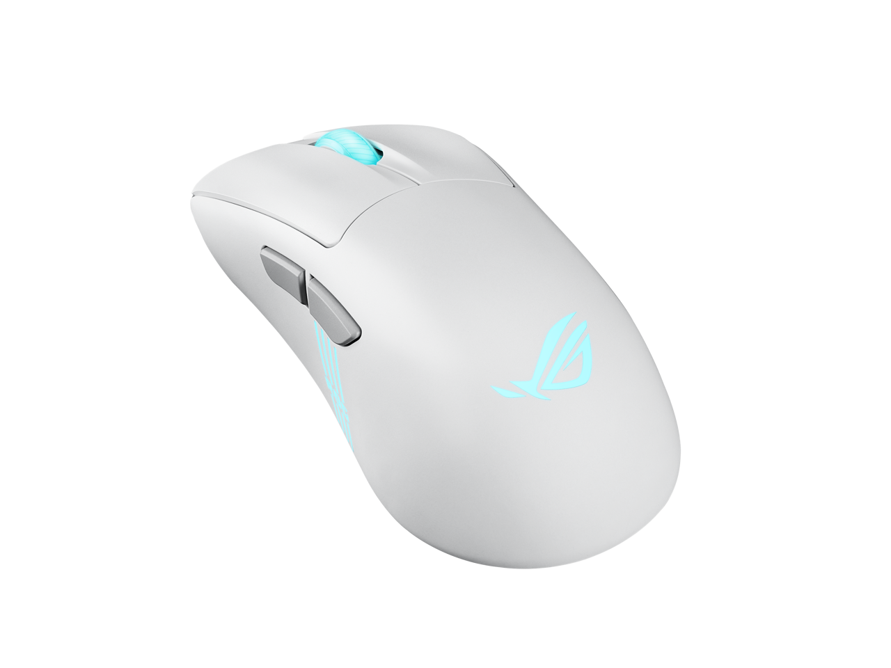 Alt View 5. ASUS - ASUS ROG Keris II Wireless Gaming Mouse, 64g, 42K DPI, ROG Switches, SpeedNova Wireless, Bluetooth - Moonlight White - Moonllight White.
