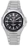 Casio - Analog Solar Powered MTP-RS100D-1A Mens Watch Stainless Steel Black Dial Luminous Hands 50M - Silver/Black