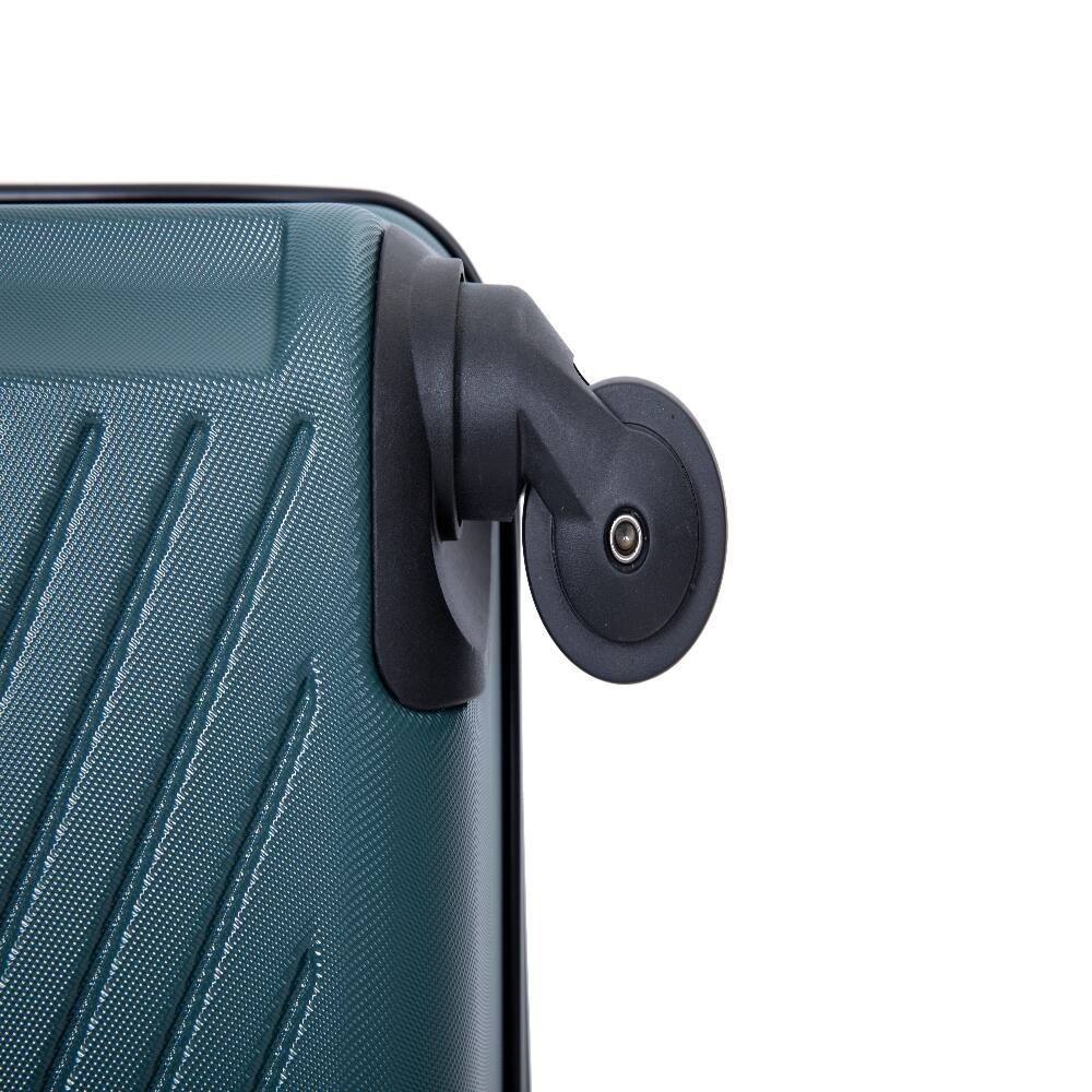 Alt View 7. Ropilly - Ropilly 3 Piece Luggage Set ABS Hard Shell Suitcase Set with Spinner Wheels Lightweight Travel Luggage Dark Green - Dark Green.
