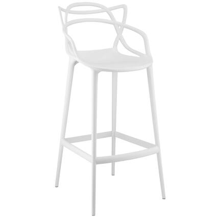 Front. Modway - Entangled Bar Stool by Modway - White.