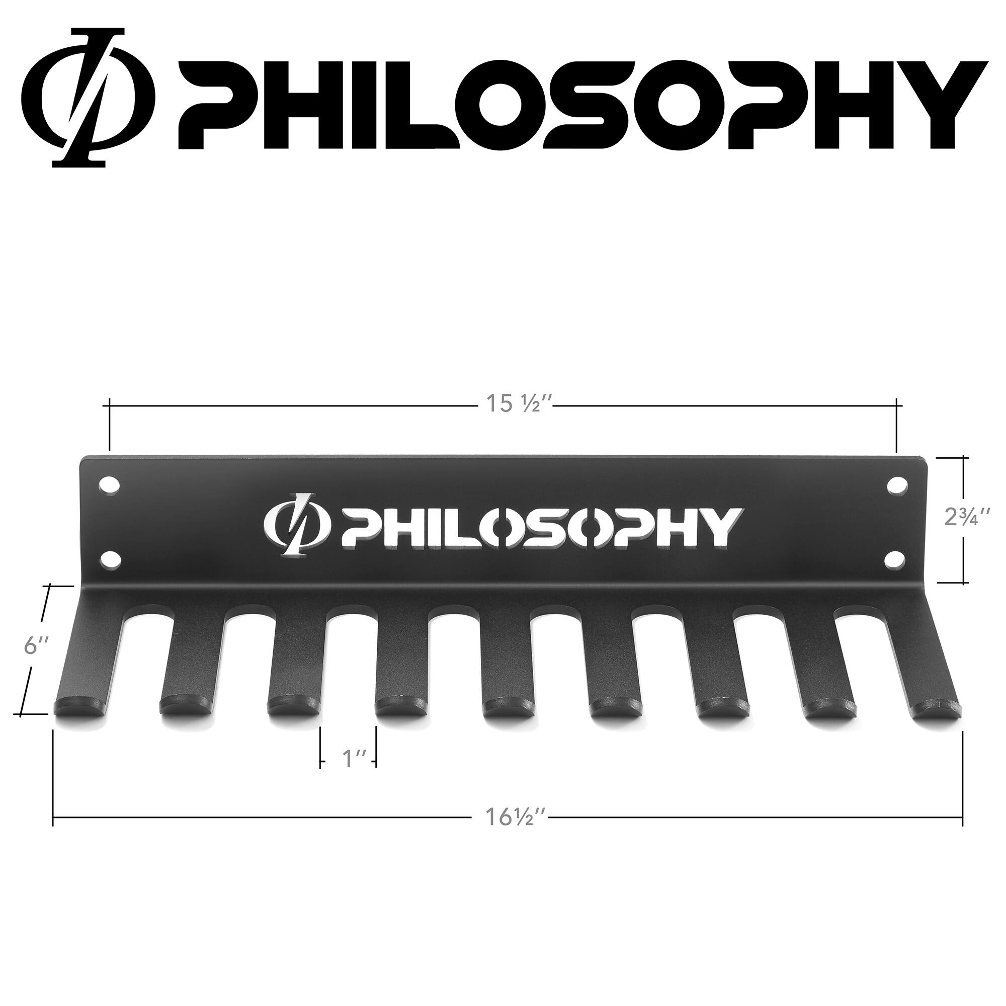 PHILOSOPHY 15 1/2"  PHILOSOPHY 2 3/4" 6" 1" 16 1/2"