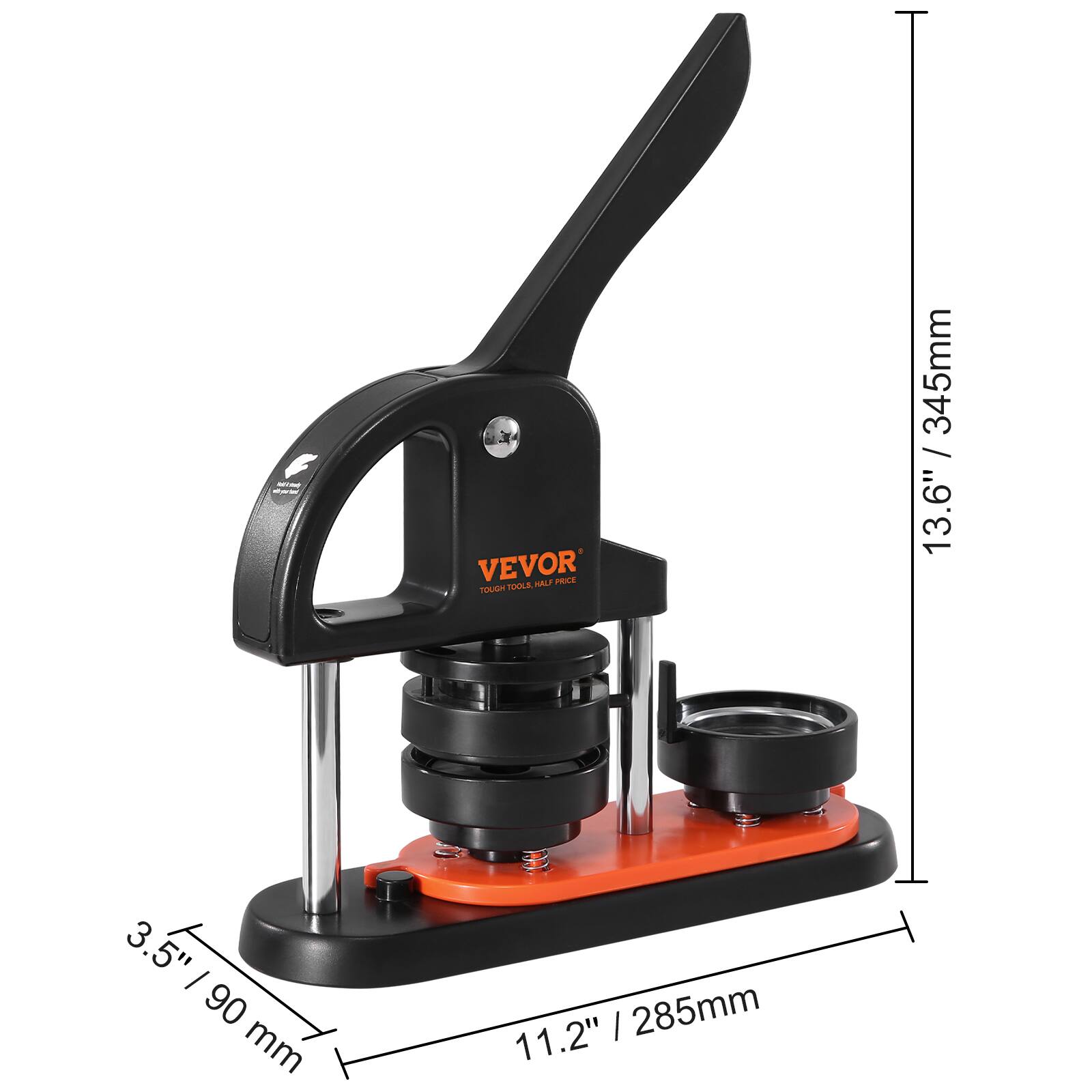 VEVOR  
TOUGH TOOLS  
NATIONAL PRICE  

345mm / 13.6"  
3.5" / 90 mm  
11.2" / 285mm