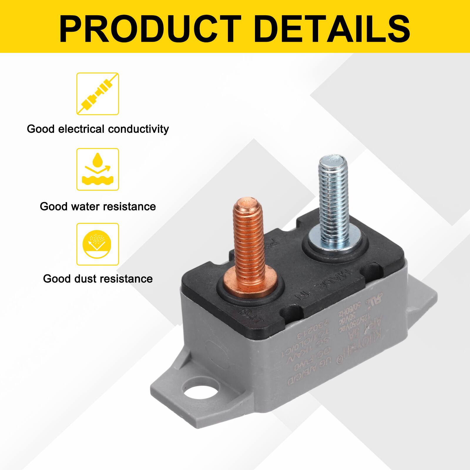 PRODUCT DETAILS

- Good electrical conductivity
- Good water resistance
- Good dust resistance

MADR JU T SRT ZH08/09 90S 230213 125/250V8c GA AP TOHOLO/C1 25 HnAony TKAN 90 OME UG ICID
