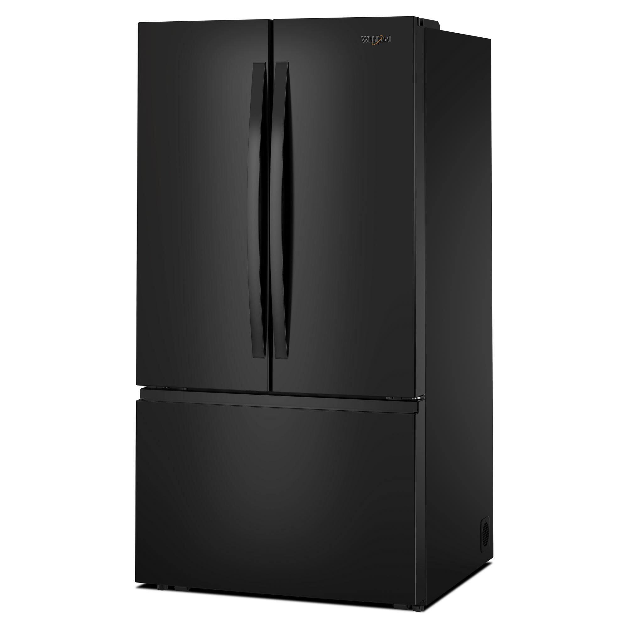 Alt View 2. Whirlpool - 30.53 cu. ft. French Door Bottom Freezer Refrigerator with More space with Family-Sized Capacity - Black.