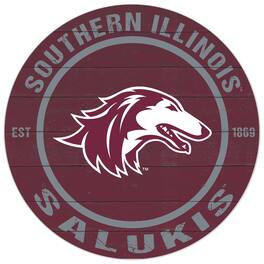 Jardine - Southern Illinois Salukis 20'' x 20'' Indoor/Outdoor Circle Sign - Maroon