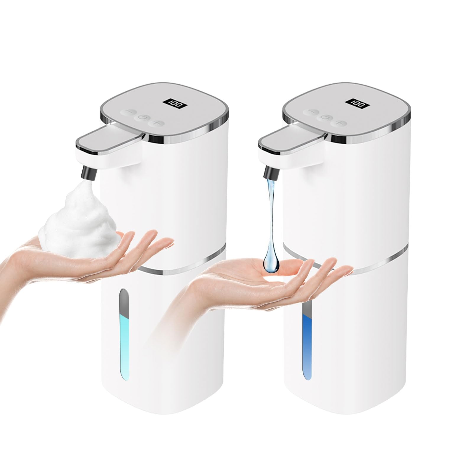 Dapper Styles - Automatic Soap Dispenser Touchless Liquid Foaming Dispensers Usb Rechargeable 9 level Adjustable Volume Con - Default