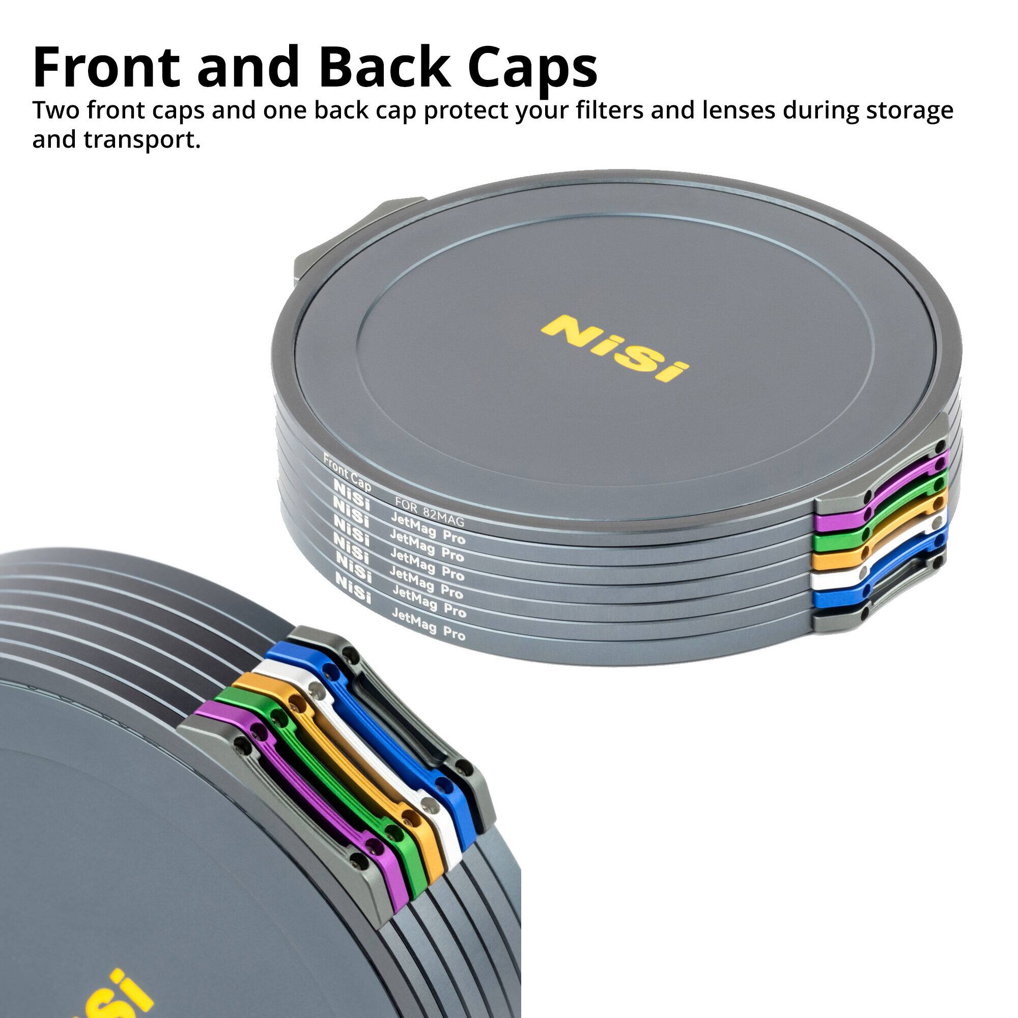 Front and Back Caps

Two front caps and one back cap protect your filters and lenses during storage and transport.

NISI JetMag Pro
NISI JetMag Pro
NISI JetMag Pro
NISI JetMag Pro