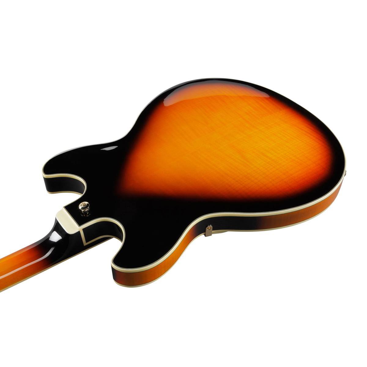 Alt View 6. Ibanez - Ibanez Artstar Series AS113 Hollow-Body Electric Guitar, Brown Sunburst.