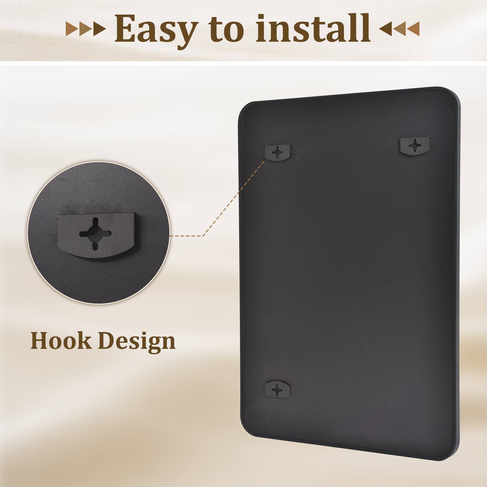 Easy to install

Hook Design
