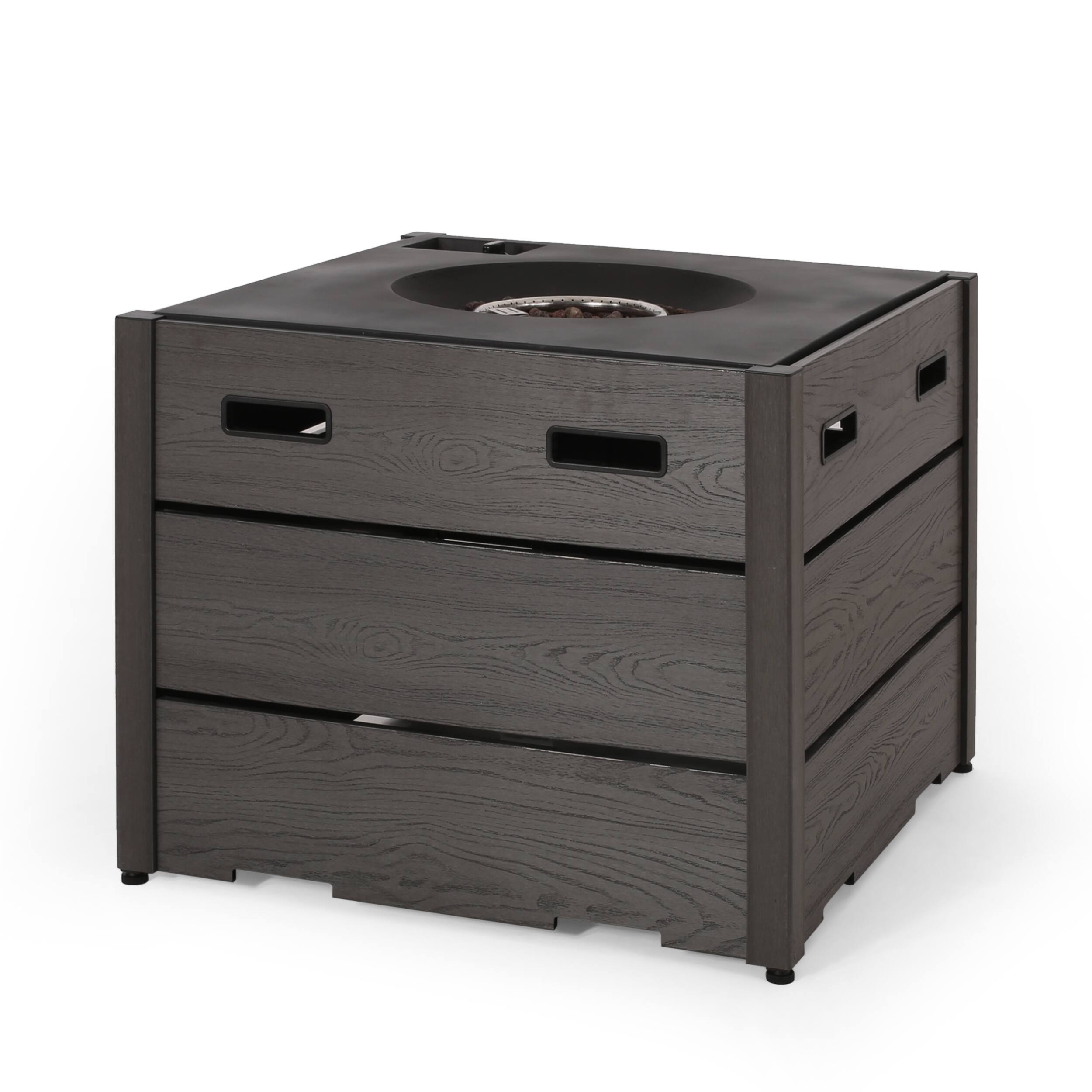 Alt View 2. APRILSOUL - ARCHIE SQUARE WPC FIRE PIT BASE.