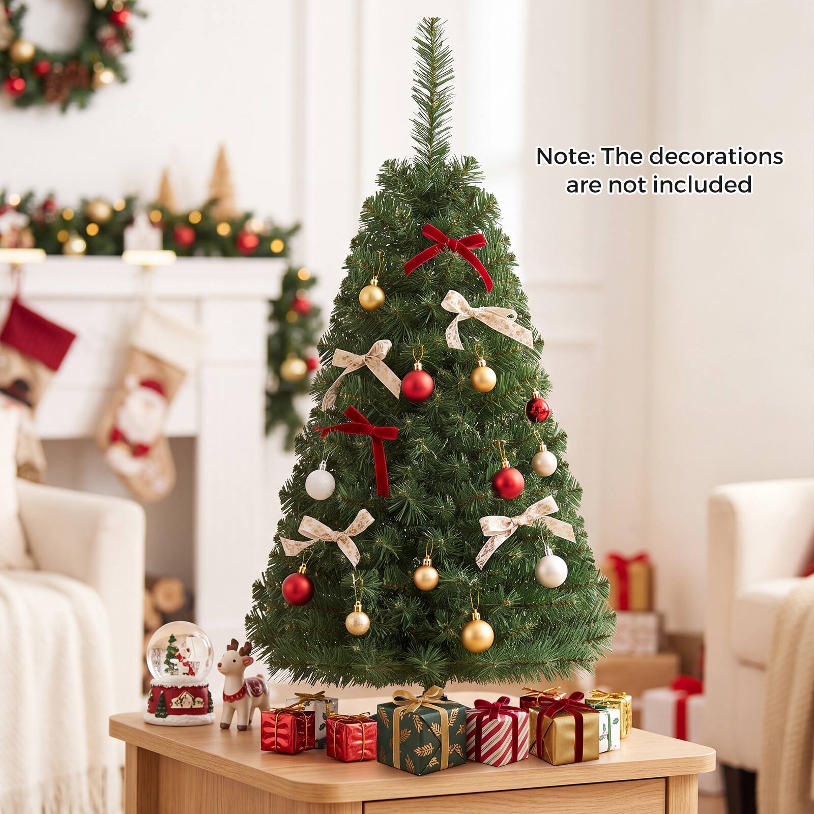 Note: The decorations are not included