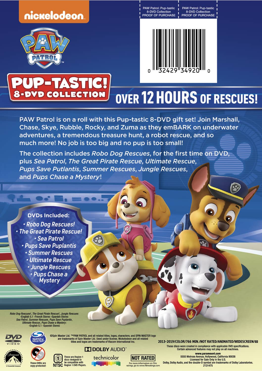 PAW Patrol: PUP tastic! 8 DVD Collection DVD - Best Buy